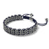 Liens Éléphant de Sumatra | Bracelet Kismet Original | Bleu x Argent
